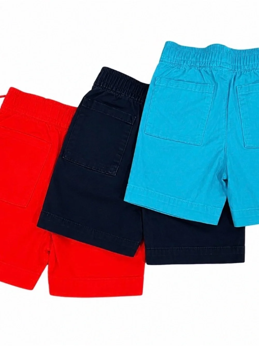 GAP Toddler Elastic Waist 3 Pair of Shorts in Turquoise.    Size 4T